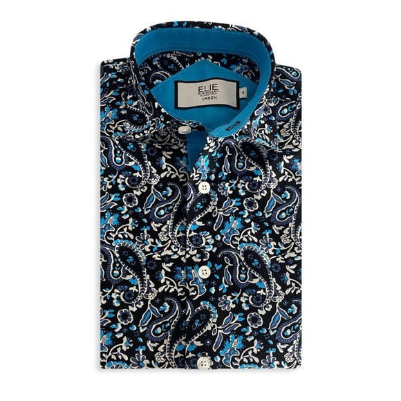 Boys Paisley button down shirt. Size 7. Elie Balleh - Picture 1 of 4